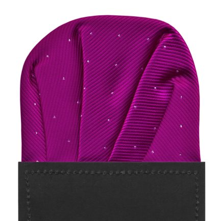 Carton Pañuelo Bolsillo Buganvilla Microtopos Plata