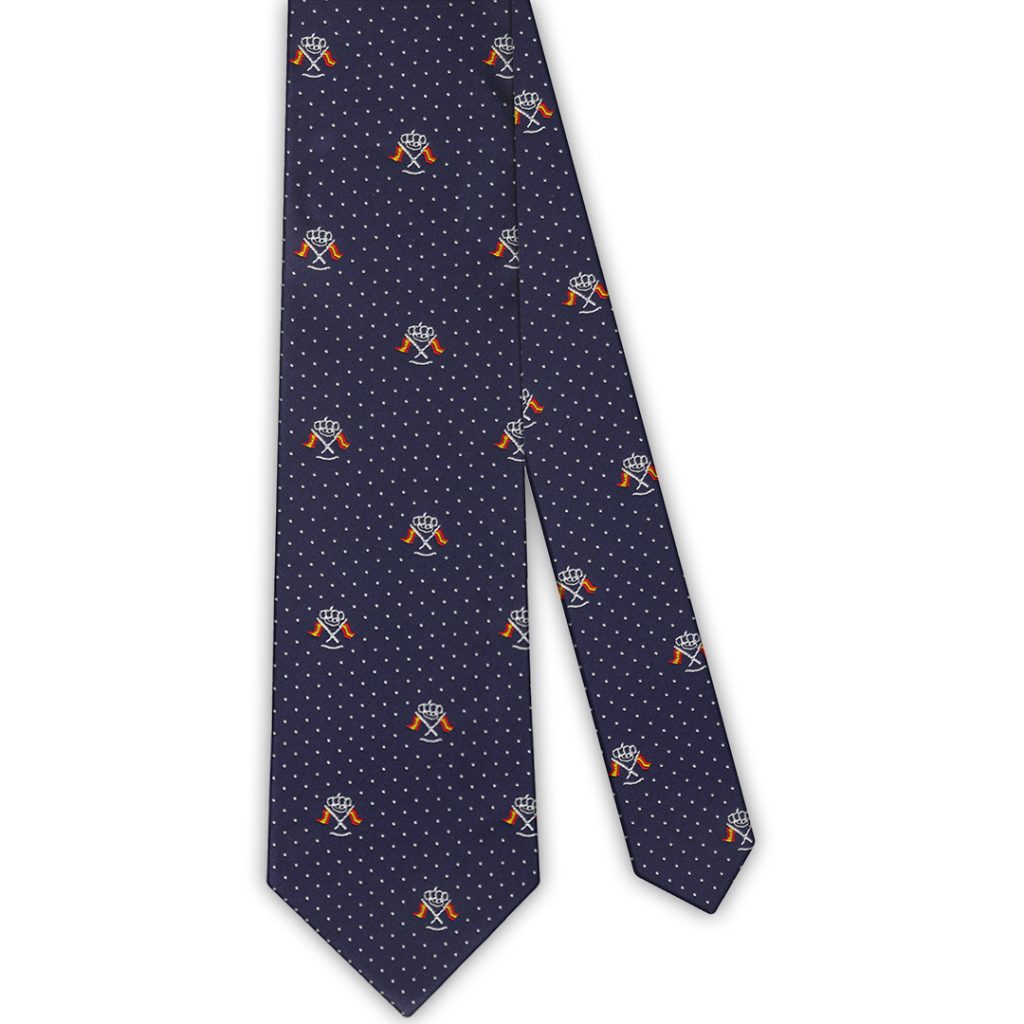 Corbata Seda Azul Marino Banderines Nauticos España