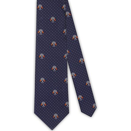 Corbata Seda Azul Marino Banderines Nauticos España