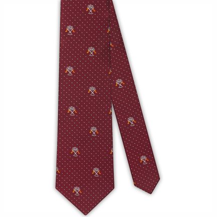 Corbata Seda Granate Banderines Nauticos España