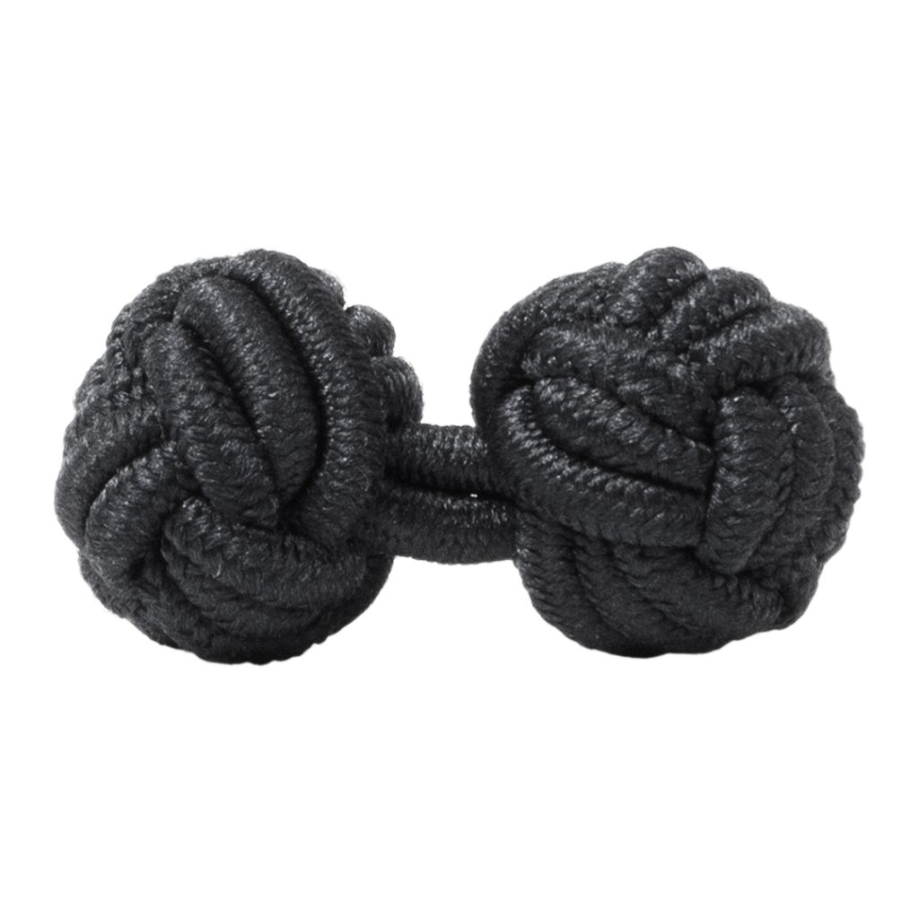 gemelos de pasamanería elasticos forma de bola en color negro