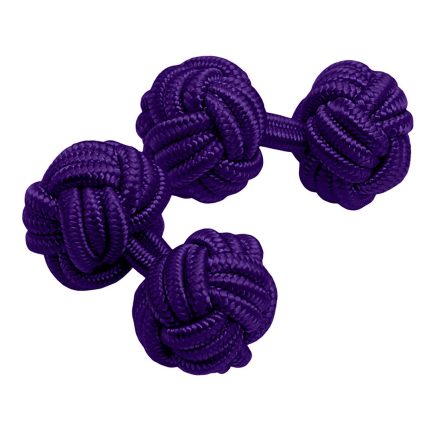 Gemelos de Pasamanería Bola Color Violeta