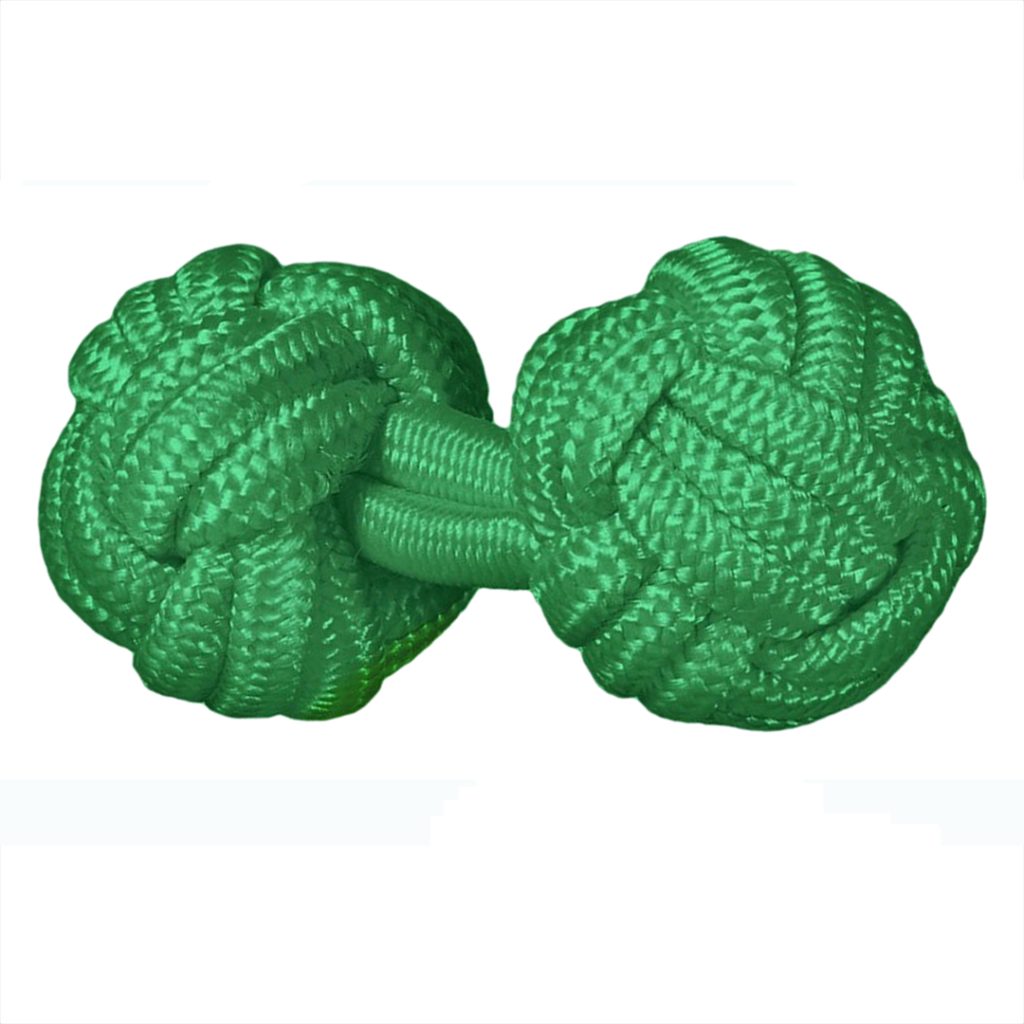 gemelos de pasamanería elasticos forma de bola en color verde