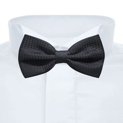 Pajarita Microfibra Negra Topos