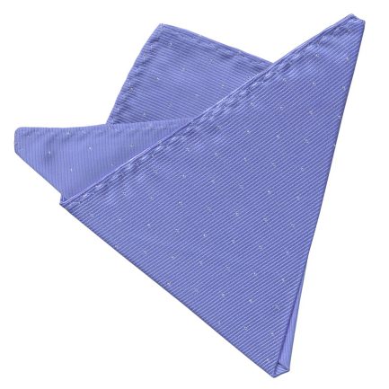 Pañuelo de Bolsillo Color Azul con Microtopos en Plata