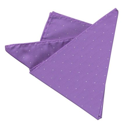 Pañuelo de Bolsillo Color Malva con Microtopos en Plata