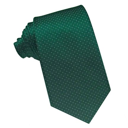 Corbata de seda verde botella