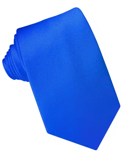 Corbata de seda azul eléctrico