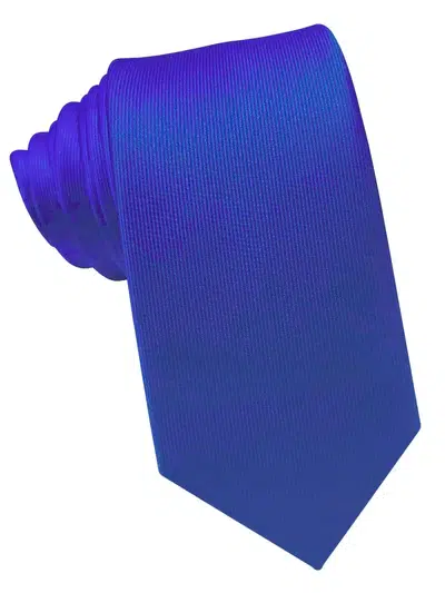 Corbata de seda azul tinta