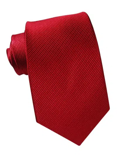 Corbata de seda roja oscura